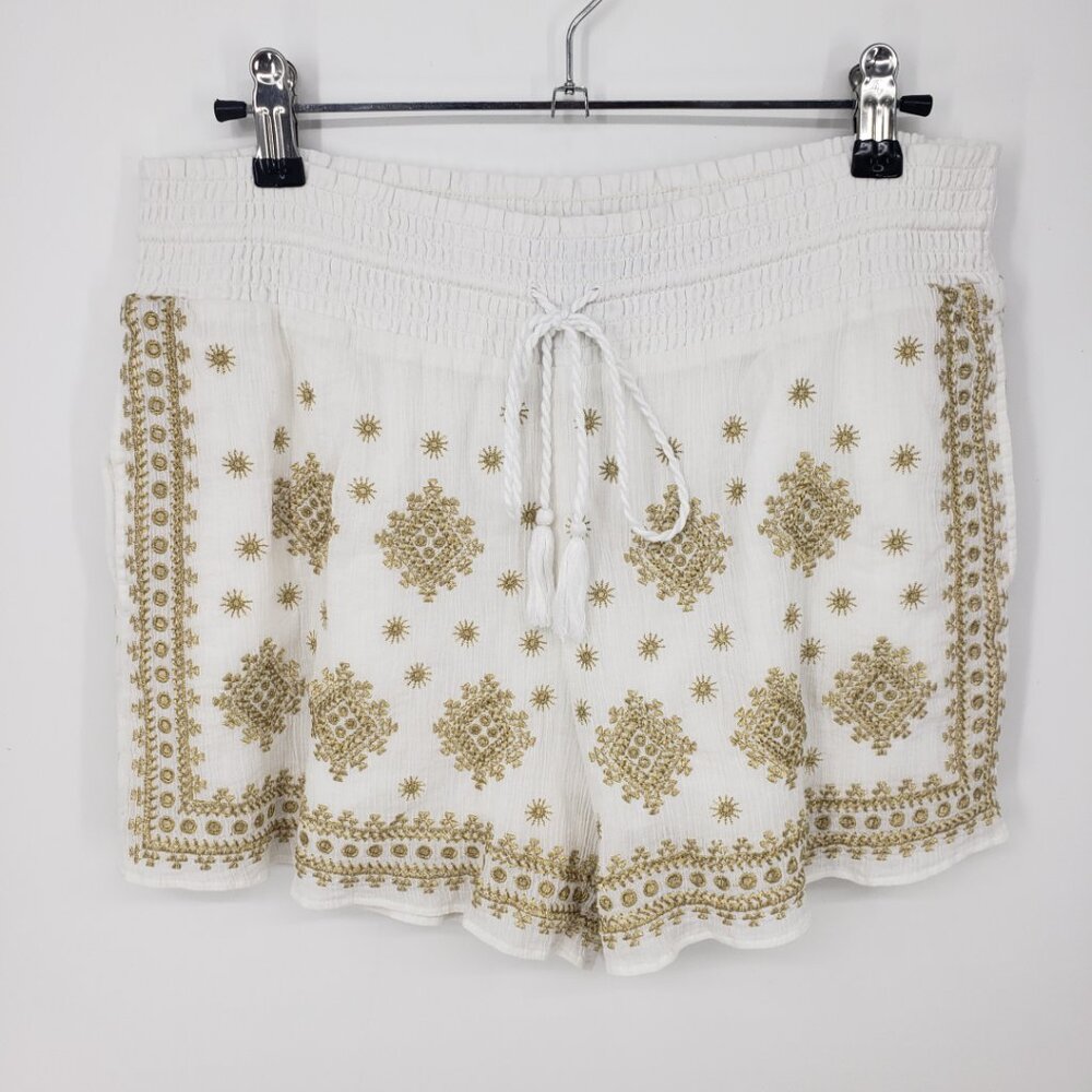 J. Crew Embroidered Pull On Shorts